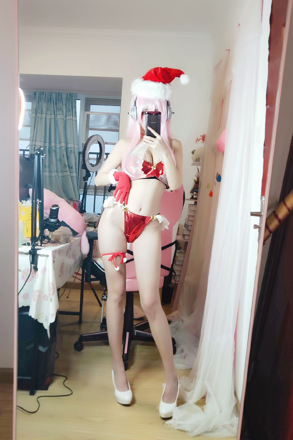 微博美少女rioko凉凉子Cosplay性感写真索尼子 (2)